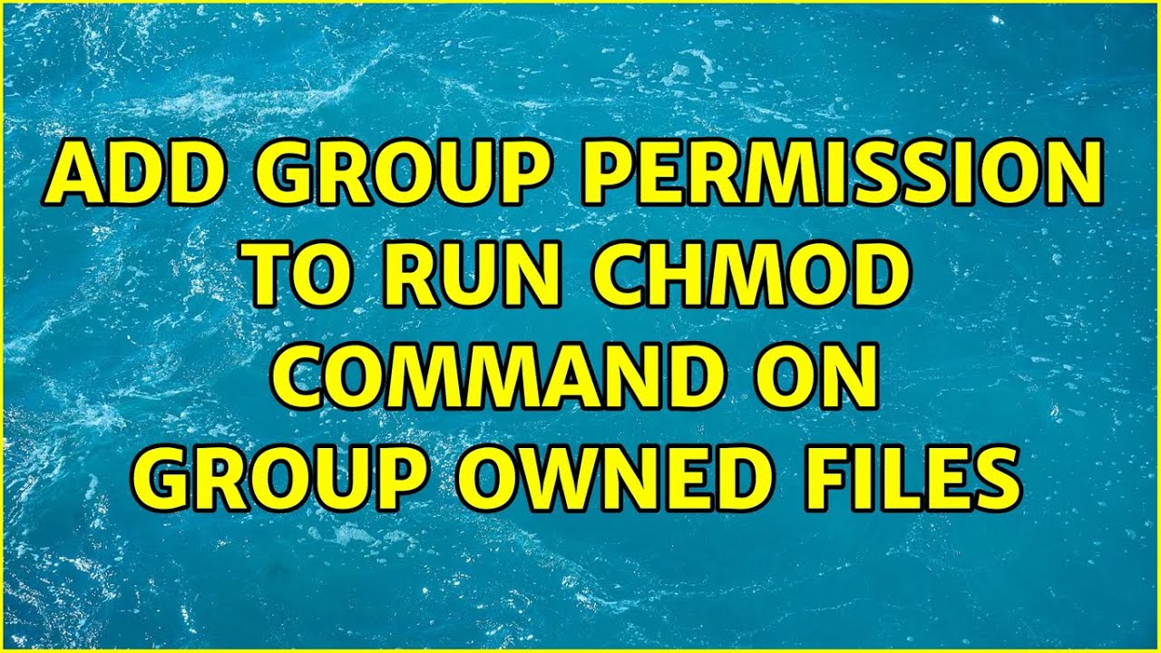 chmod add execute permission